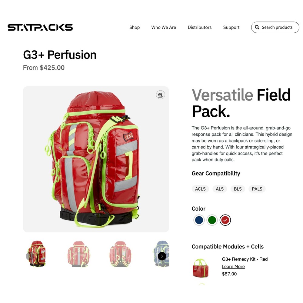 NEW! STAT PACKS G3 Perfusion Med EMS Pack Desert Camo Color Discontinued $465 - Picture 2 of 16
